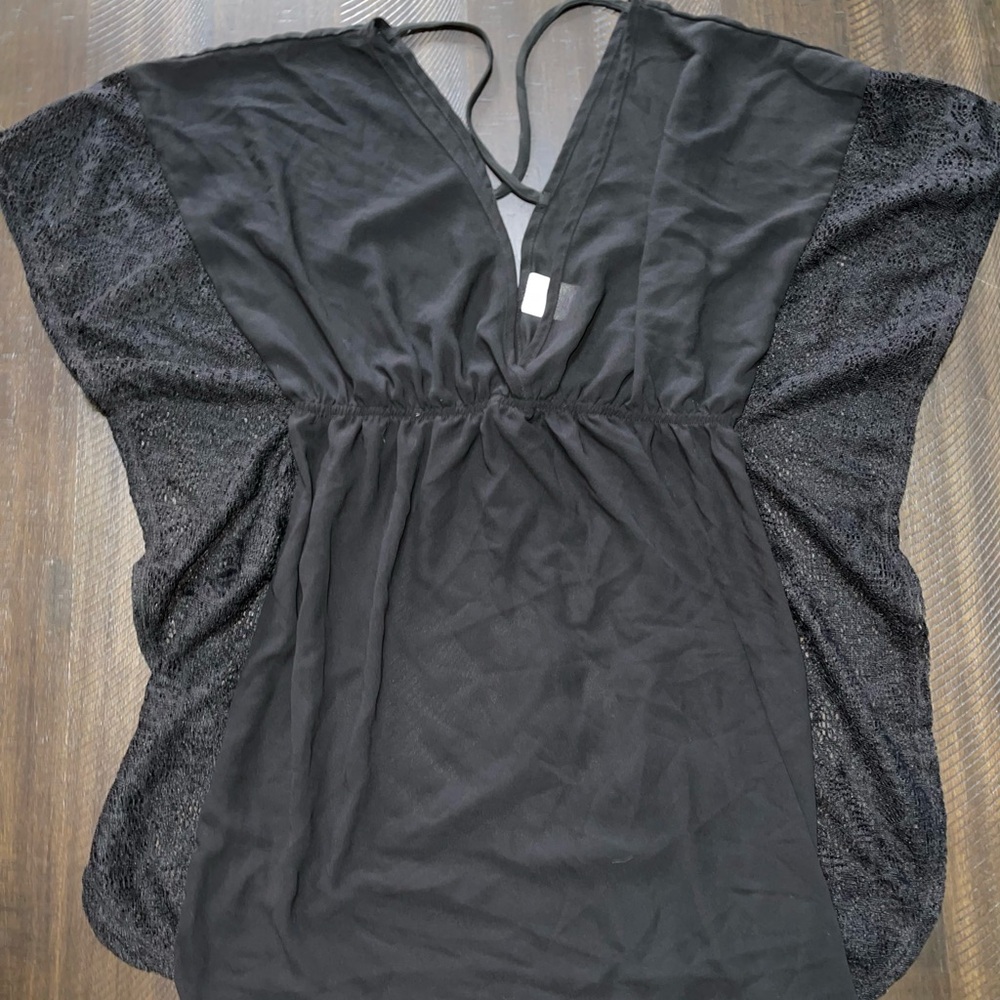 Black Sheer Cover-Up